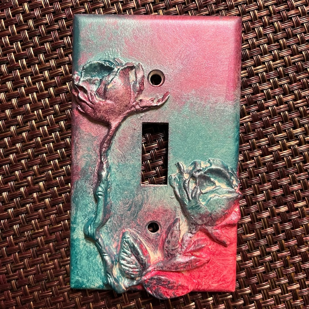 Custom Floral Light Switch Cover
